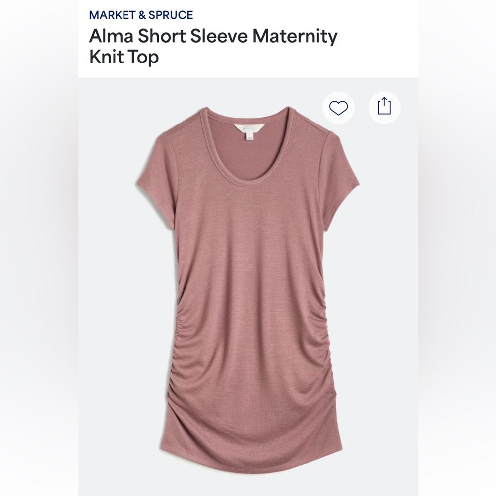 Market & Spruce Ruched Short Sleeve Maternity Tees - 3 for the price of 1!